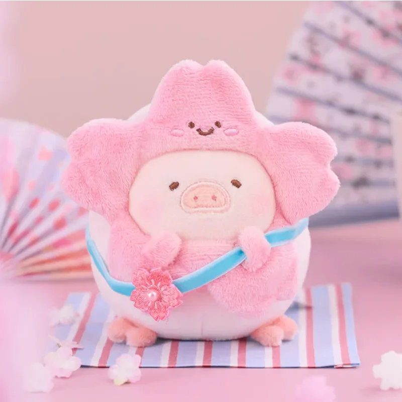 Lulu The Piggy Mallow Series Plush Pendant Kawaii Ornaments Figurines Home Decor Desktop Model Dolls Gilrs Gift Model Toys