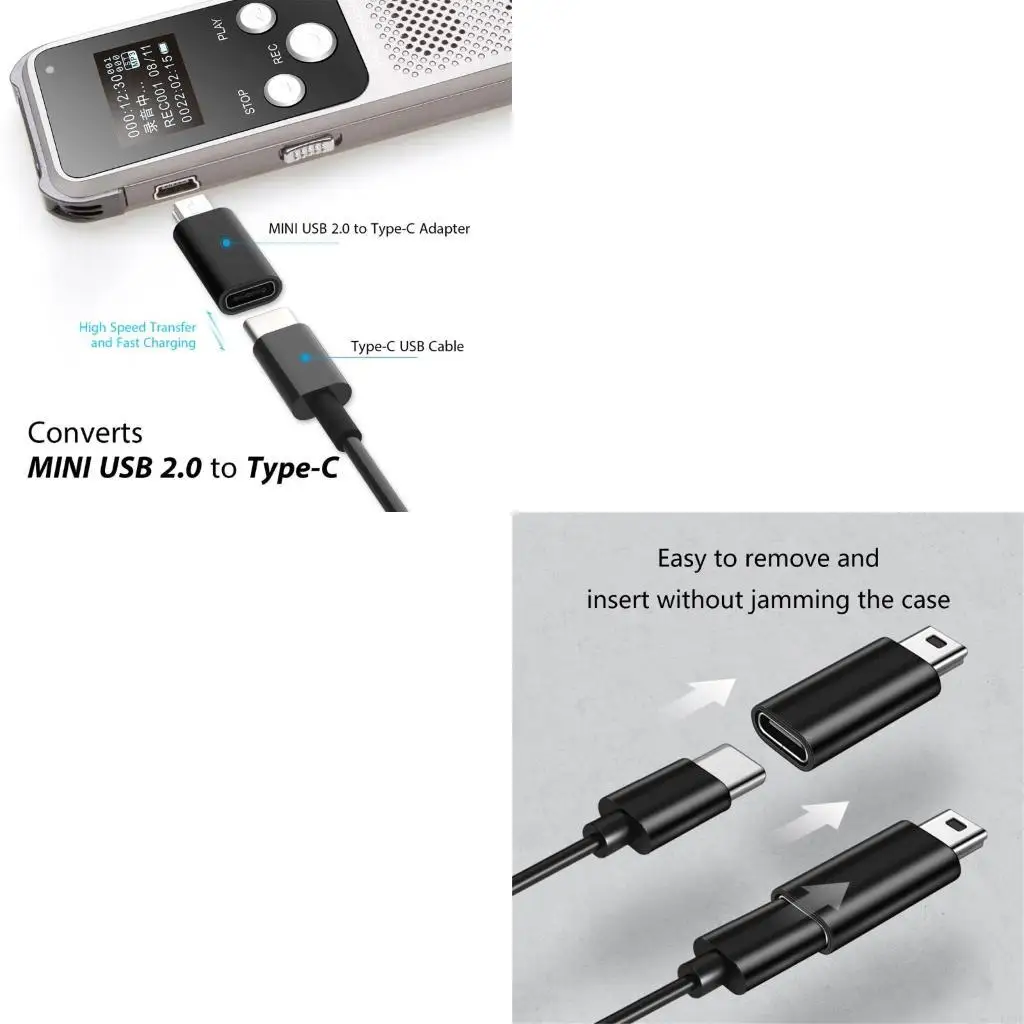 

Тип C в мини -конвертер адаптера USB для ноутбука ноутбука Клавиатура 480 Мбит / с.