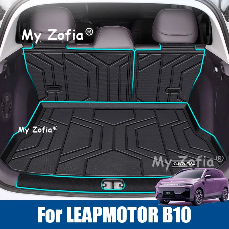 

Автомобильный коврик в багажник из ТПЭ для Leapmotor B10 2025 2026, спинка автомобильного сиденья, защитные ковры против грязи, водонепроницаемый коврик, аксессуары