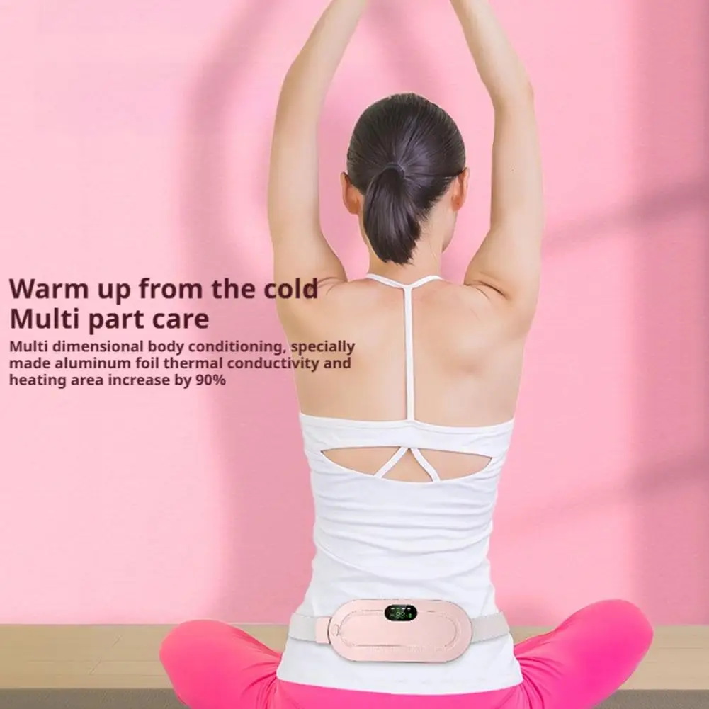 

Wearable 4-Speed Vibration Waist & Abdomen Massager Belt, Multi-Point Acupoint Massage to Relieve Menstrual Pain