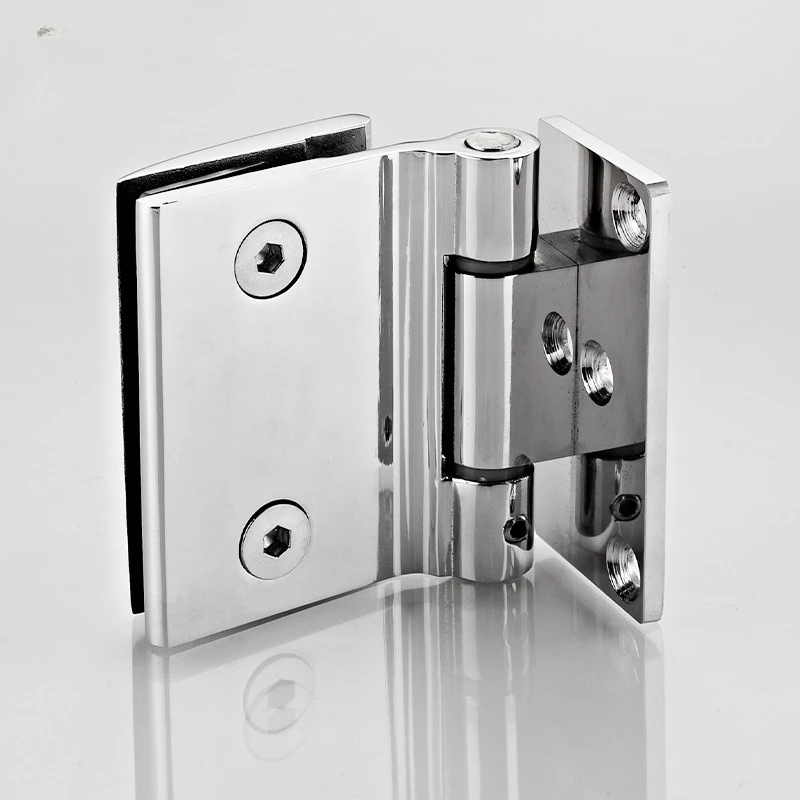 

Стеклянные зажимы из нержавеющей стали для ванной комнаты с изогнутой поверхностью, петли для душа, непозиционирующие стеклянные петли, зажимы для стеклянных дверей