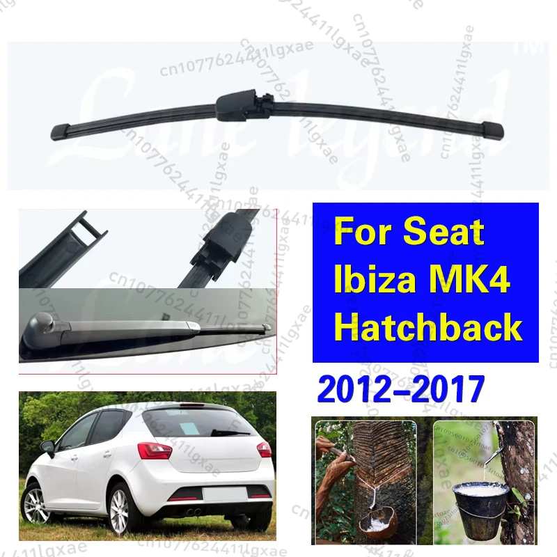 

14" Rear Wiper Blade For Seat Ibiza MK4 Hatchback 2012-2017 facelift Windshield Windscreen Tailgate Window 2013 2014 2015 2016