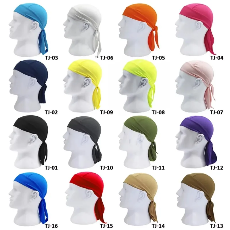 Hot Pure Cycling Cap Head Scarf Summer Men Running Riding Bandana Headscarf Ciclismo Pirate Cap Headband Men Head Scarf 2025
