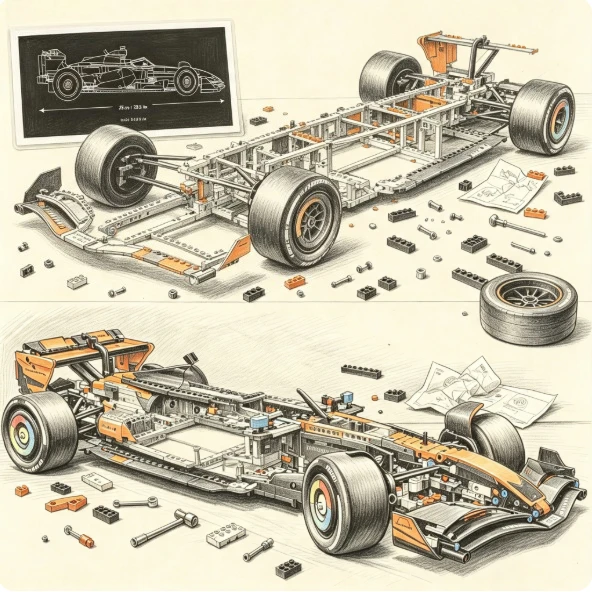2026-new-technology-classic-performance-orange-supercar-moc-diy-assembly-model-set-boy-toy-gift