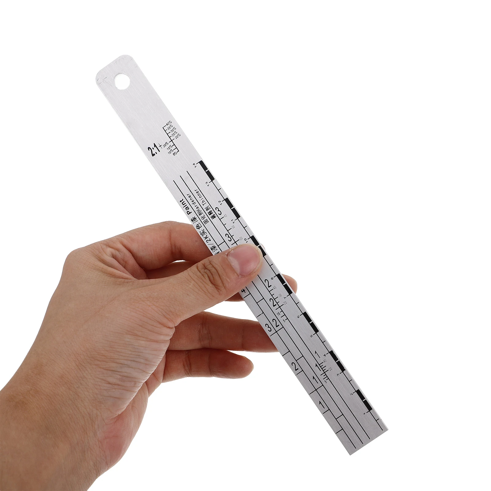 

Durable Stainless Steel Paint Mixing Scale Graduation Ruler For Precise Automotive Paint Measuring And Stirring Tools