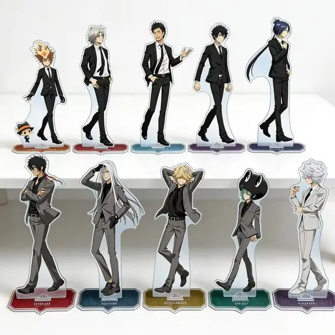 Hitman REBORN! Lambo Tsunayoshi Sawada Human-shaped Acrylic Figure Stand Model Plate Keychains About 15CM