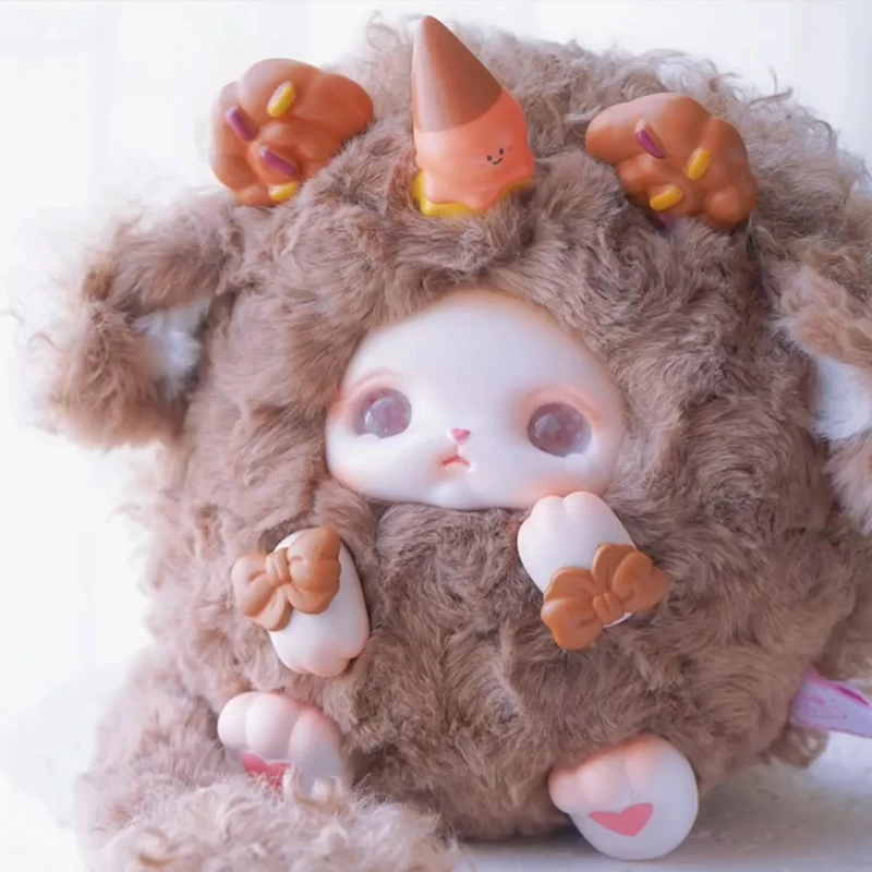 Genuíno loloan sobremesa série vinil caixa cega na moda artesanal saco de boneca magnética presente aniversário para amigos crianças casais adorável