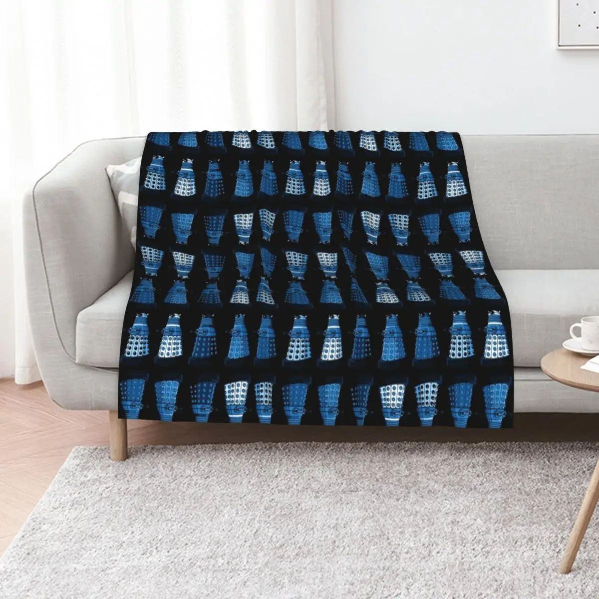 Superior Beings Blue Throw Blanket Warm Comfortable Blanket for Office Napping