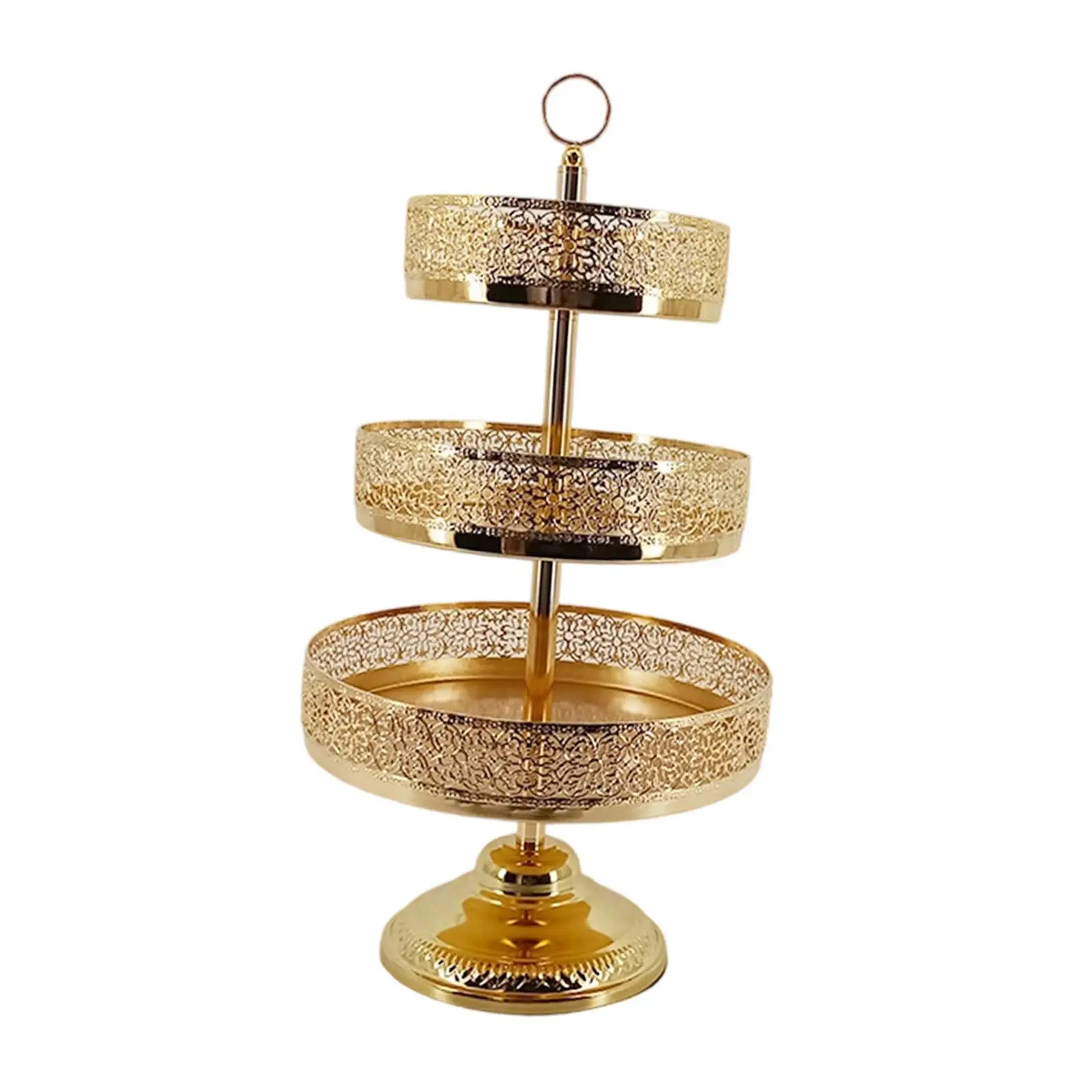 Cupcake Holder Stand Round Metal Dessert Tray Pastry Presentation Cake Stand for Birthday Tea Party Table