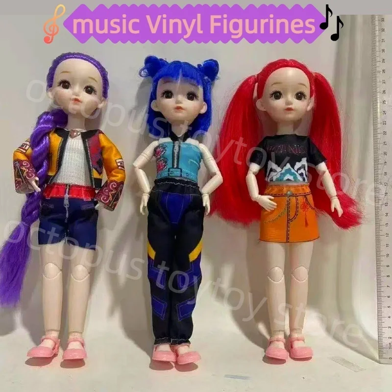 

12-дюймовая виниловая фигурка Music Hunters Monster Girls, новая кукла Goup Slayer для девочек, Lumimila Zoey, украшение для рабочего стола, подарок для ребенка