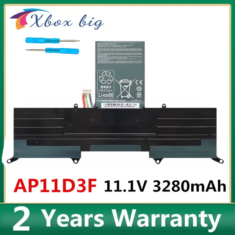 New AP11D3F Laptop Battery For Acer Aspire AP11D3F AP11D4F S3 S3-951 S3-391 MS2346  3ICP5/65/88 3ICP5/67/90 11.1V 3280mAh