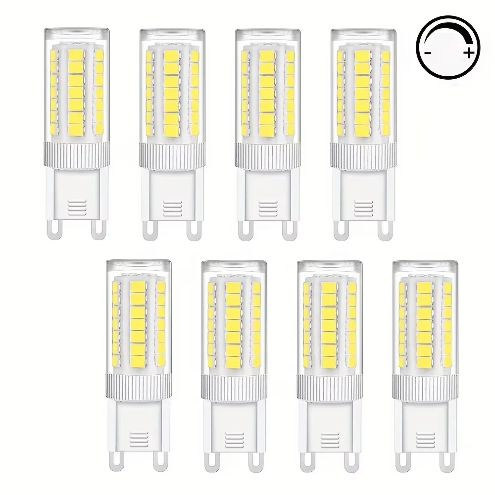 Pop 8X G9 LED Bulb Dimmable 7W 9W 12W 15W 220V Flicker-free 360° Beam Angle, Household Lighting Bedroom Living Room 450LM
