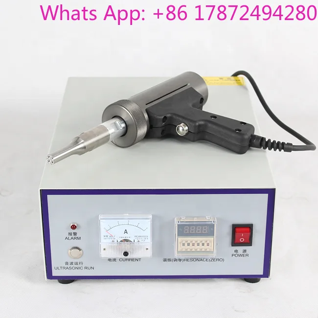 Portable Mini Manual Ultrasonic Plastic Welding Machine Hand Held Brand New Condition