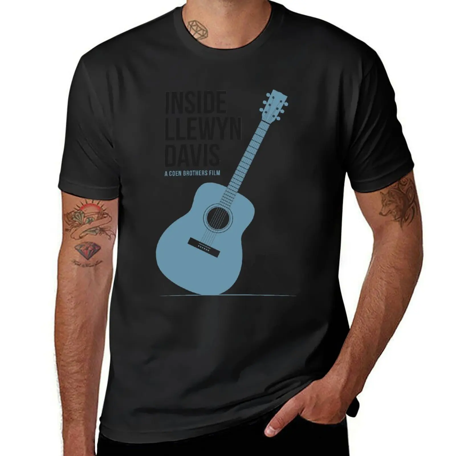 Inside Llewyn Davis film poster T-Shirt customizeds boys whites blanks men clothing