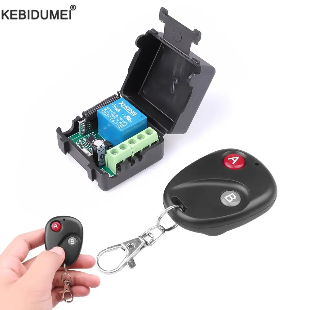 433Mhz Remote Control Wireless Switch DC 12V Relay Receiver 