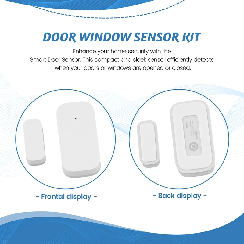 Door Window Sensor Smart Home Security Window Detector Door Sensor Switch Handle Window Alarm Contact Sensor