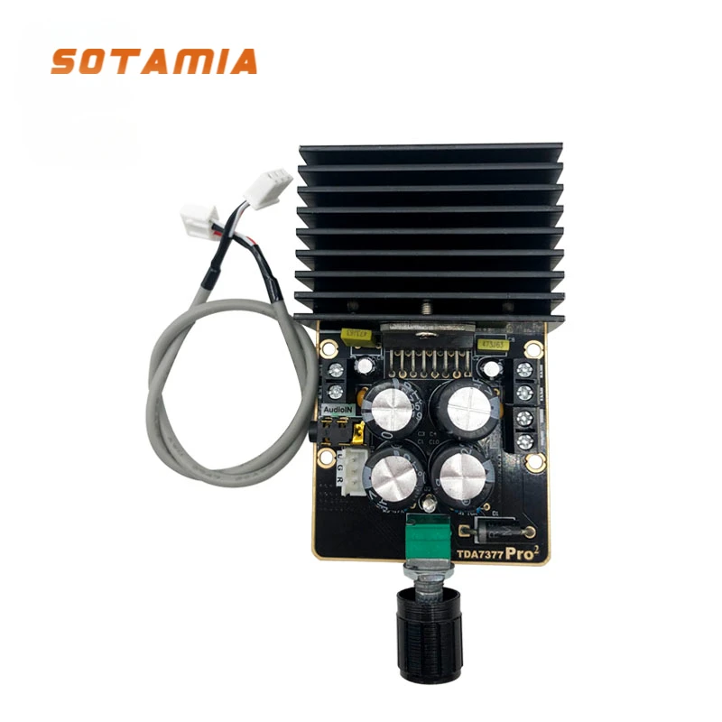 

SOTAMIA TPA7377 Class AB аудио усилитель двухканальный Hifi стерео цифровой модуль усилителя мощности DIY аудио звуковой динамик DC12V