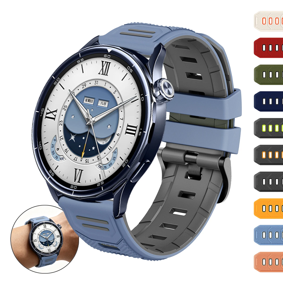 22 mm Silikonarmband für Xiaomi Watch S5, weiches Ersatzarmband für Xiaomi S4 S3 S2 S1/Mi Color 2pro, Armbandzubehör