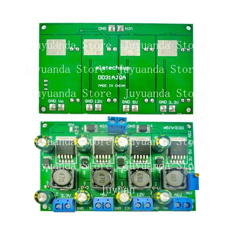 3A Multi-channel Step-down Module Regulated Power Supply Board 3.3V 5V 12V Adjustable Output 2-28V DD31AJQA