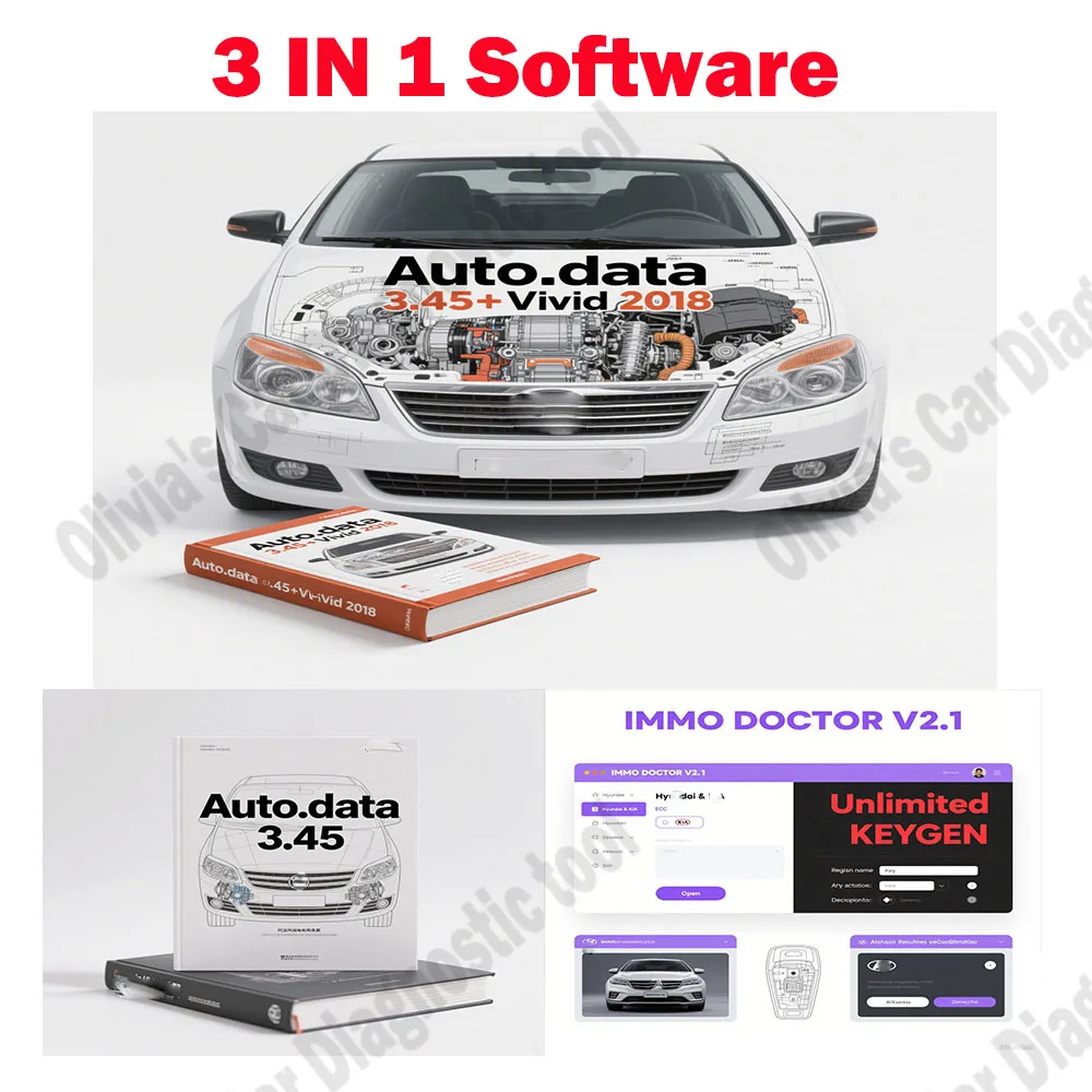 

IMMO DOCTOR V2.1 OBD2 Scanner ECU Chip Tuning + Vivid 2018 Workshop Atris-Stakis Technik+ AutoData 3.45 Car accessories software