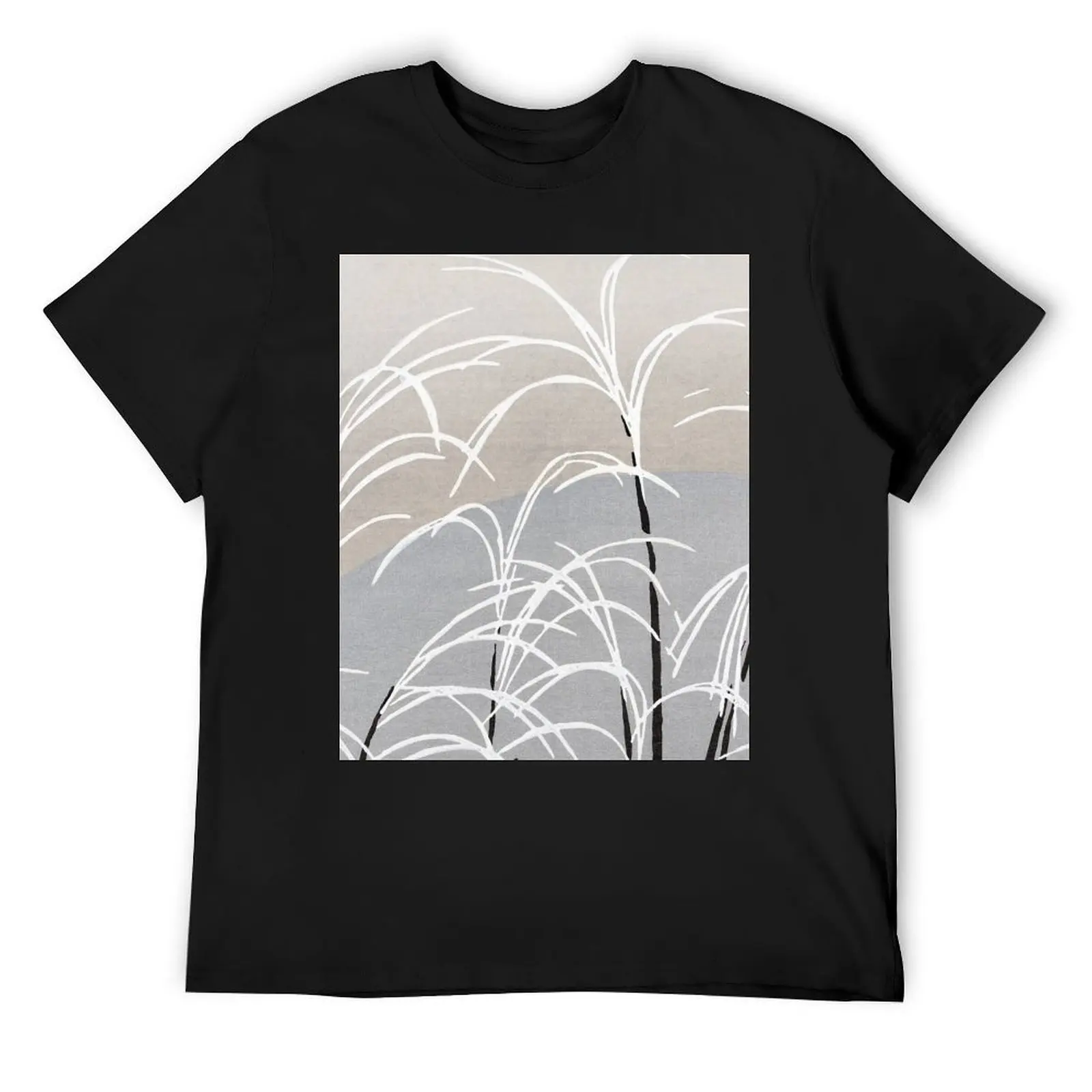 

JapaneseVintage Painting of Moon and Grasses T-Shirt street wear anime clothes shirts graphic tees plain black t shirts men