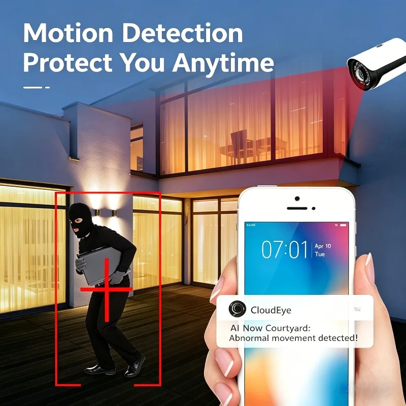 Psennikow IPC 4K 8MP 180° Wide Angle PoE IPC Camera Outdoor Bullet Security Camera HD 1.8mm Wide Angle Fisheye Lens Night Vision
