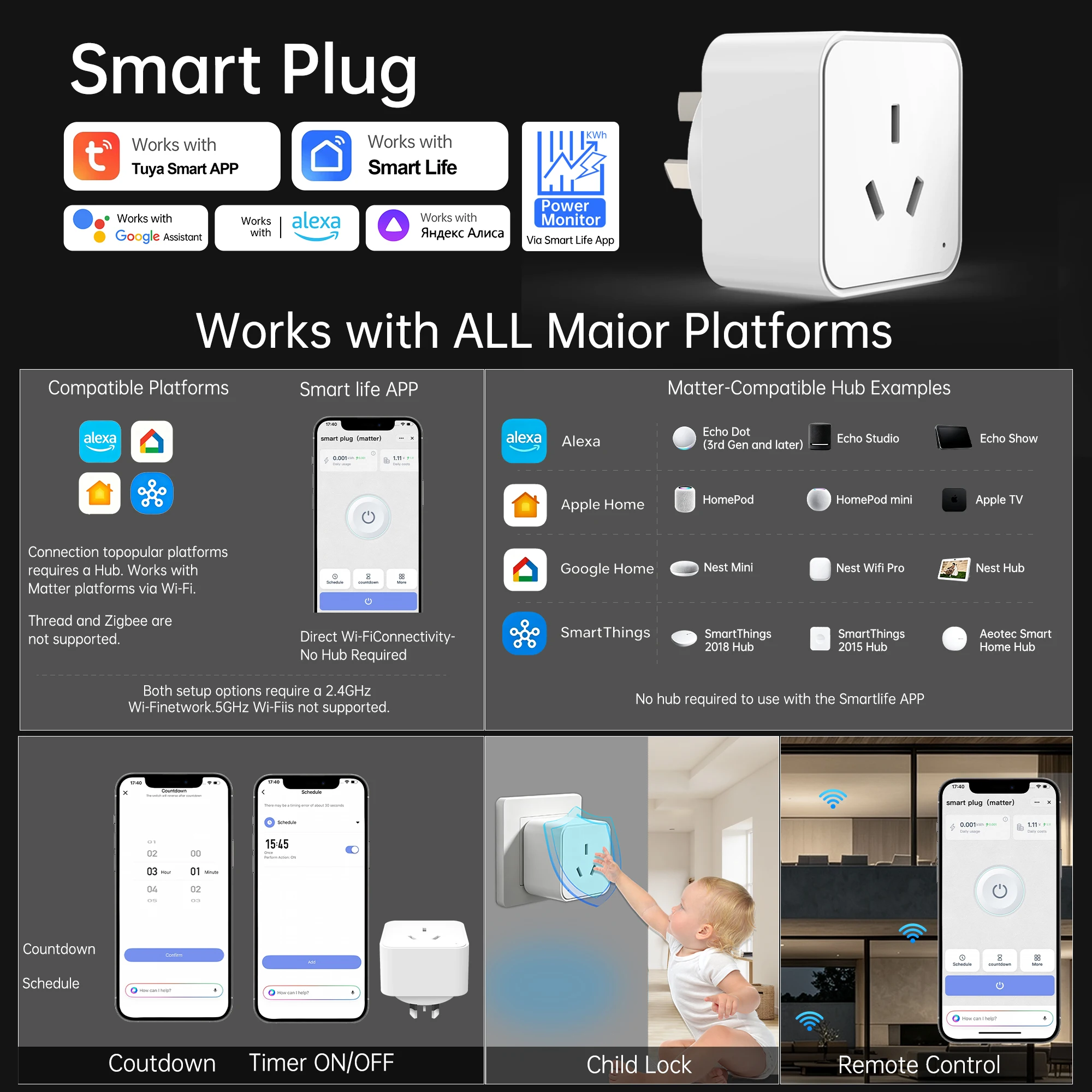 Matter Smart Plug AU Steckdose – Smart Home Energy App Bewertung und Preis