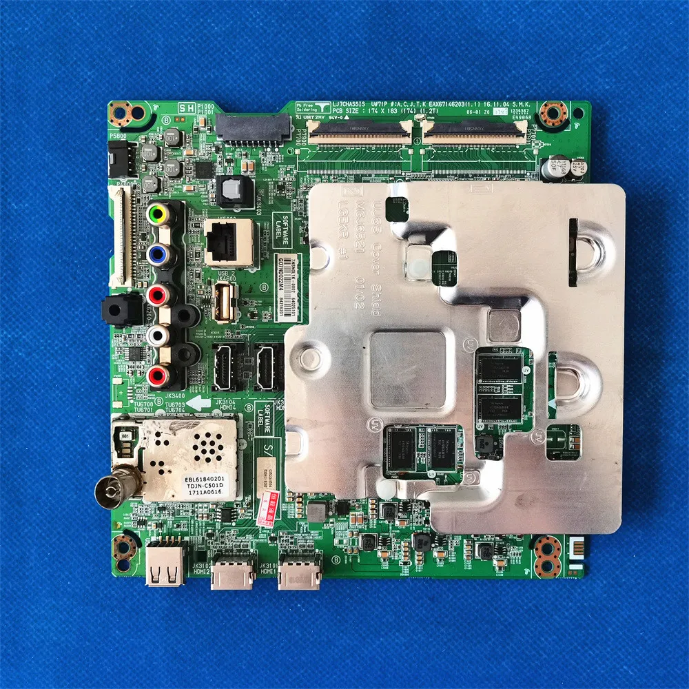 Placa-mãe da placa principal para LG, EAX67146203, 55UJ6800-UA, LJ7CHASSIS EAX67146203(1.1), 55UJ7588-CB, 49UJ6300-UA, 49UJ6500-UB, 55uj6300
