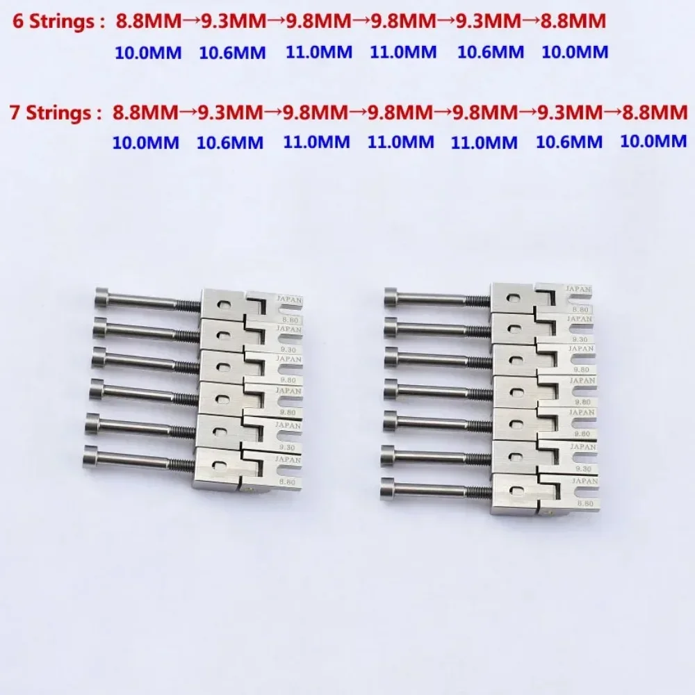 JP(Origin)  ( 6/7 Strings ) Guitar Bridge Stainless Steel Saddle For FR Tremolo System Bridge
