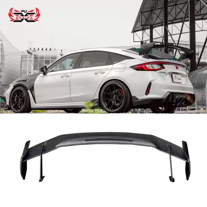 

Dry Carbon Rear Spoiler For Honda Civic FL5 Type R Upgrade AD Style Rear Wing Body Kit