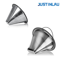 JUSTINLAU Reusable 304 Stainless Steel Replacement Coffee Filter for MOCCAMASTER KBGV & KBT Series Professional Coffee Machine