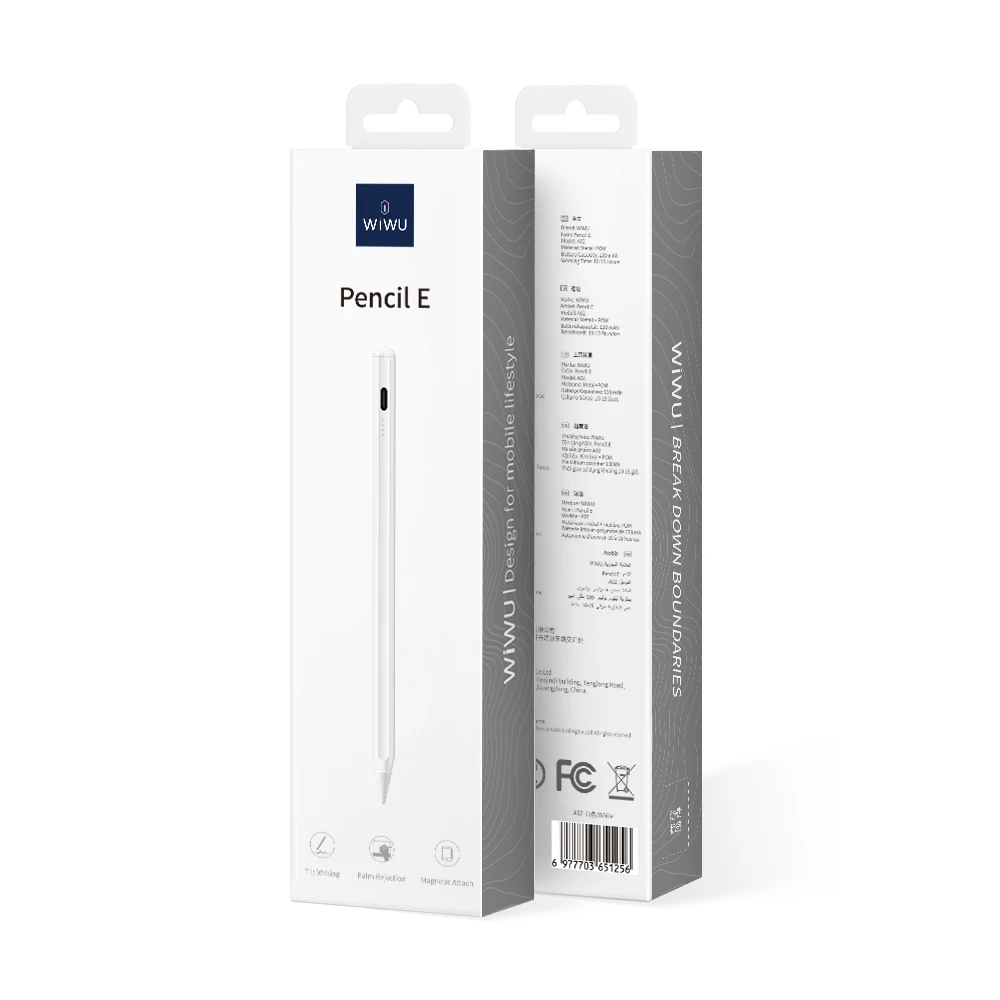 WiWU Pencil for iPad Air Pro Palm Rejection Tablet Touch Pen with 4 LED Power Display Tilt-Sensitive Stylus for iPad view 6