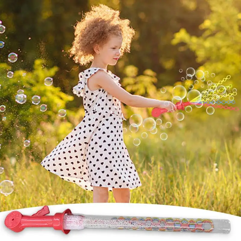 Kids Bubble Wand 150 ml Kids Bubble Machine met 35 gaten Ergonomische Outdoor Giant Bubble Stick met 10 stuks Bubble Solution voor