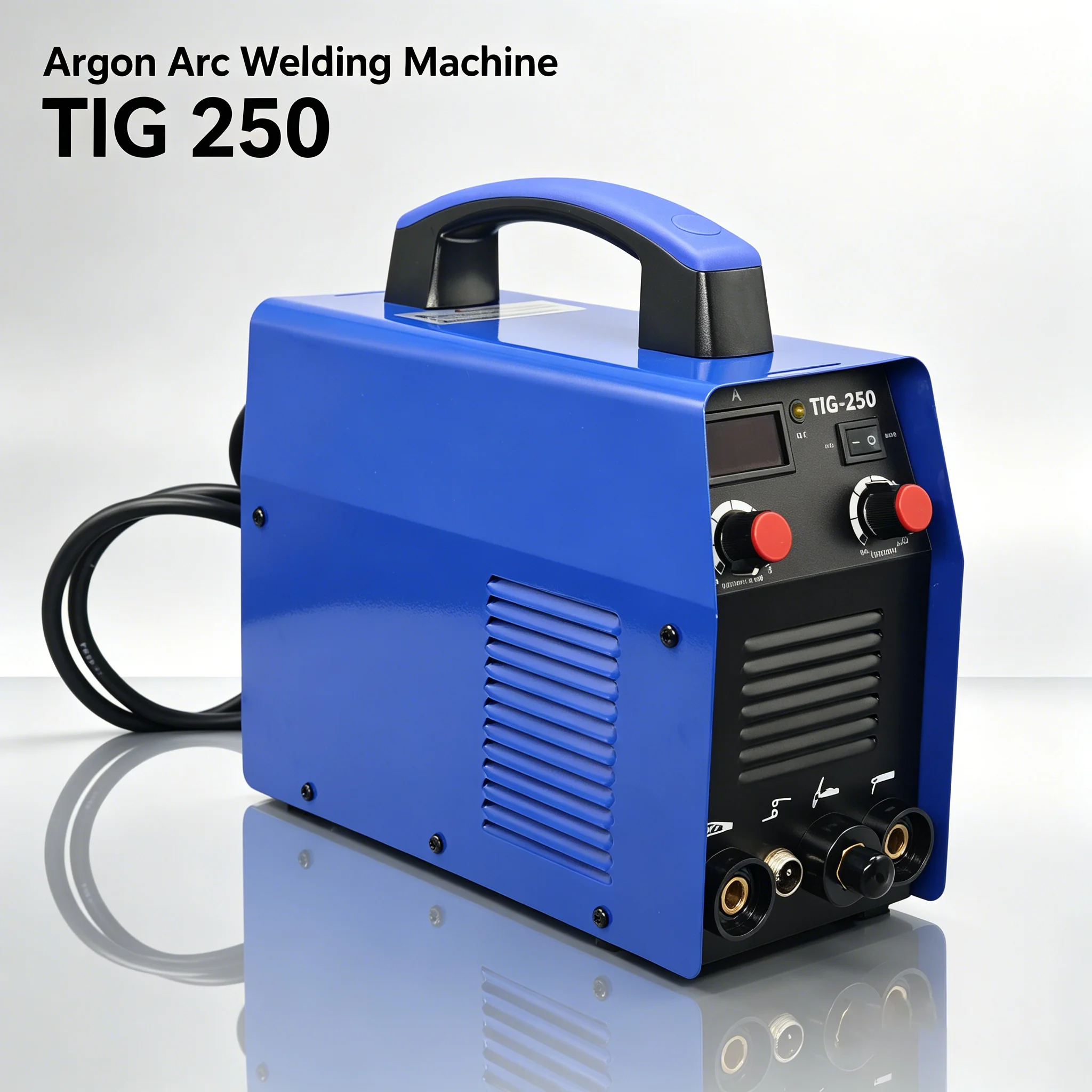 

TIG-250 220V Portable TIG Welder, Industrial-Grade Household Welding Machine for Stainless Steel Thin Sheet, Knob Control, Begin