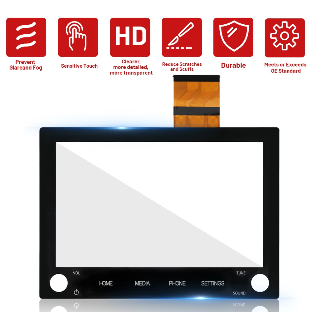 8 Inch Touch Screen Digitizer For MITSUBISHI Outlander 2020 2021 2022 8740A130 8740A040 2 KNOBS Radio DVD Player GPS Navigation