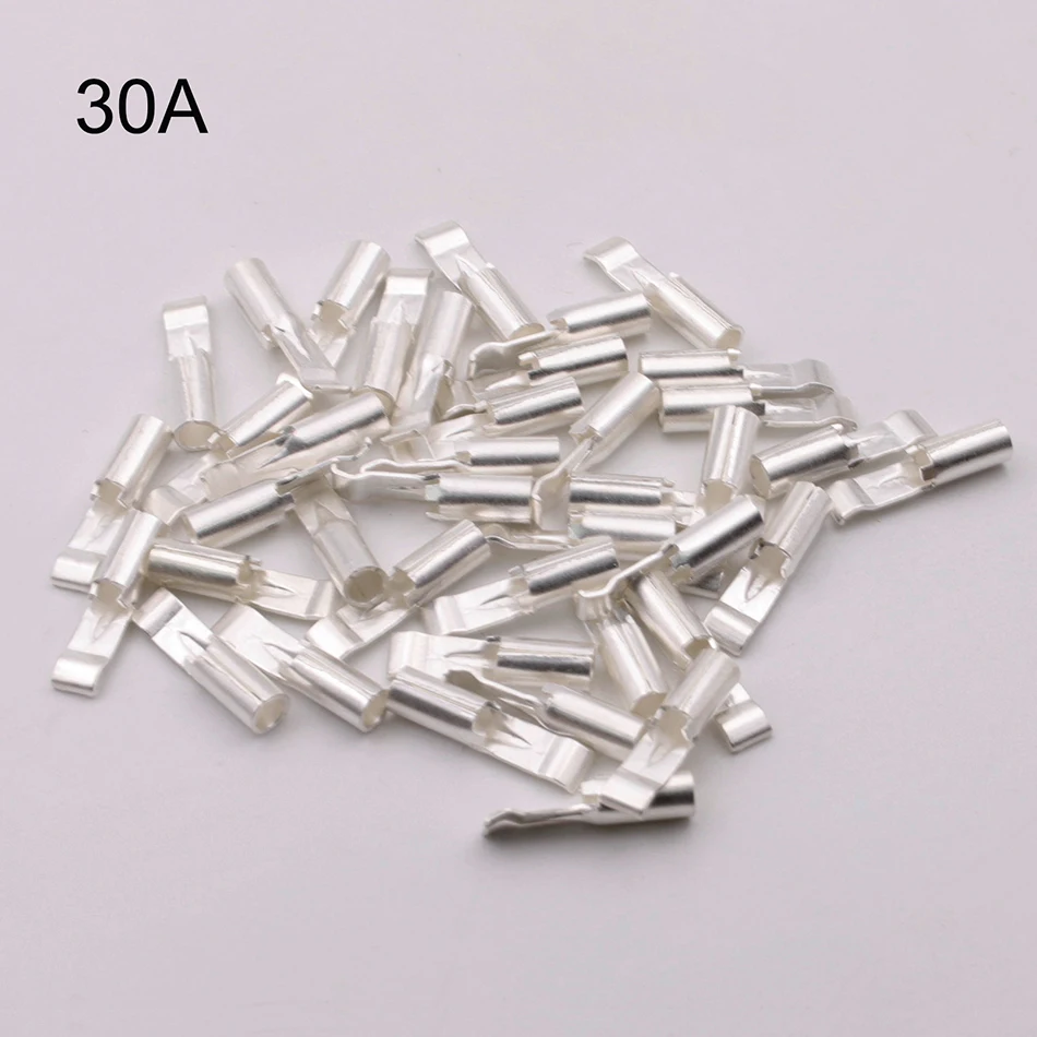 100/200/500PCS  15A/30A/45A Amp Terminal Pins Contacts For Anderson-Style Powerpole Connector 15A 30A 45A