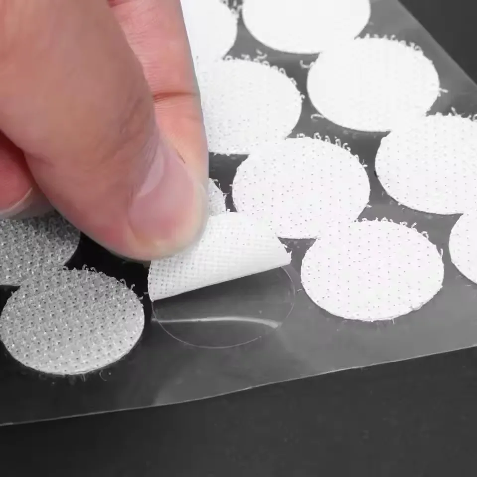 

Self Adhesive Fastener Tape Dots 10/15/20mm Disc Adhesive Strong Glue Magic Sticker Round Fastener Hook and Loop Tape