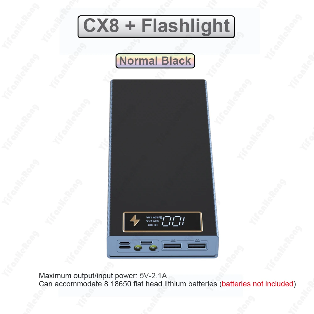 DIY Draadloze 8*18650 Power Bank Case Externe Batterij Opbergdoos Shell Micro USB Type C Voor Snel opladen Mobiele Telefoons