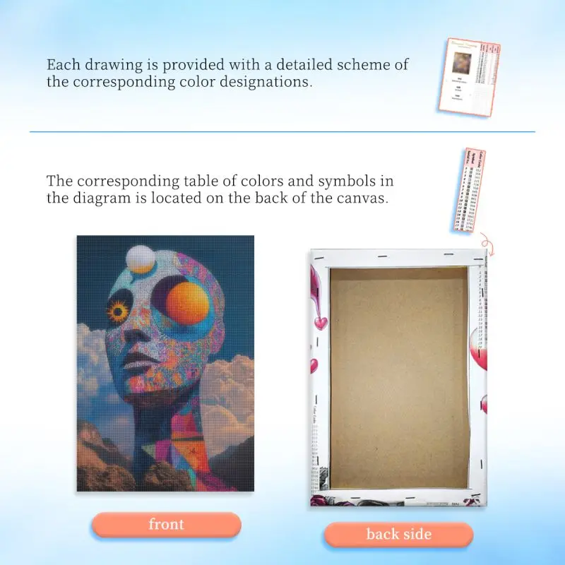 RUOPOTY Framed Rock Golem Diamond Painting Diy Gift Adult Diamond Art Landscape Full Round/Square Abstract For Adults Diy Making