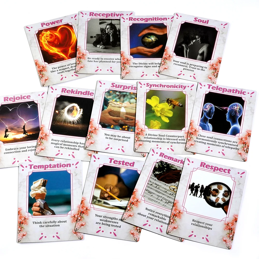 بطاقات الحب أوراكل التارو سطح السفينة النسخة الإنجليزية العرافة التارو مجلس ألعاب للمنزل الأسرة الترفيه اللعب الدعائم #2