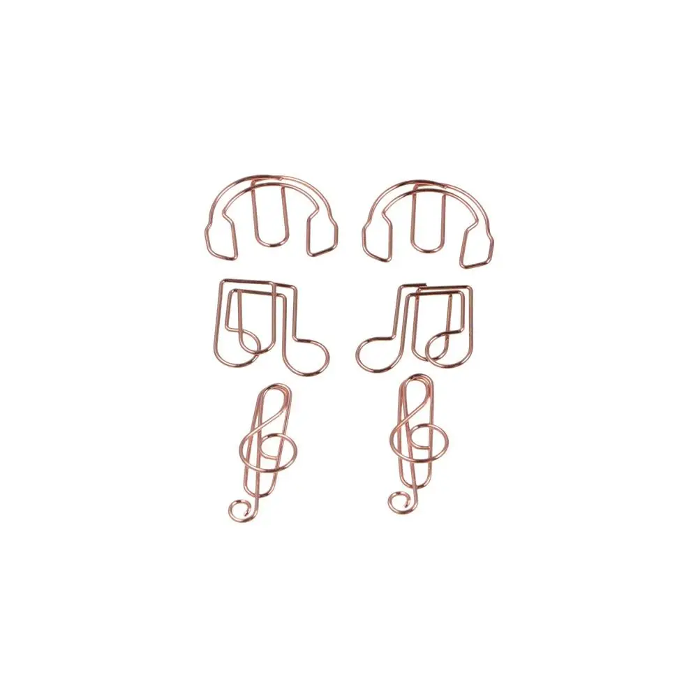 10pcs Metal Memo Music Note Paper Clips Index Bookmark Music Note Metal Paper Clips Creative Clip-on Creative Bookmark Clip