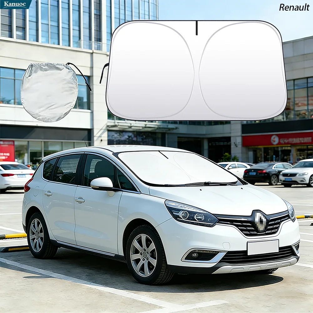 

Windshield Sun Shade For Renault Scenic 2013-2023 Car Sunshade Sun Visor Protector Foldable Blocks UV Rays
