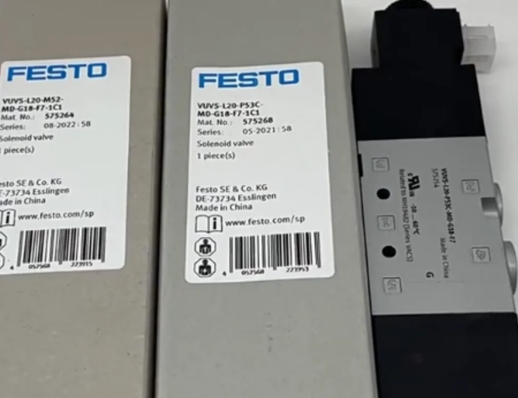 

New original FESTO Solenoid valve VUVS-L20-M32C-AD-G18-F7-1C1 575269 VUVS-L20-M32U-AD-G18-F7-1C1 575270