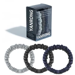 2 Stuks Doos 100% Natuurlijke Zijde Effen Kleur Haarbanden Hoge Kwaliteit Haar Scrunchies (22 Mama) Vrouwen Grote Haarbanden Haaraccessoires