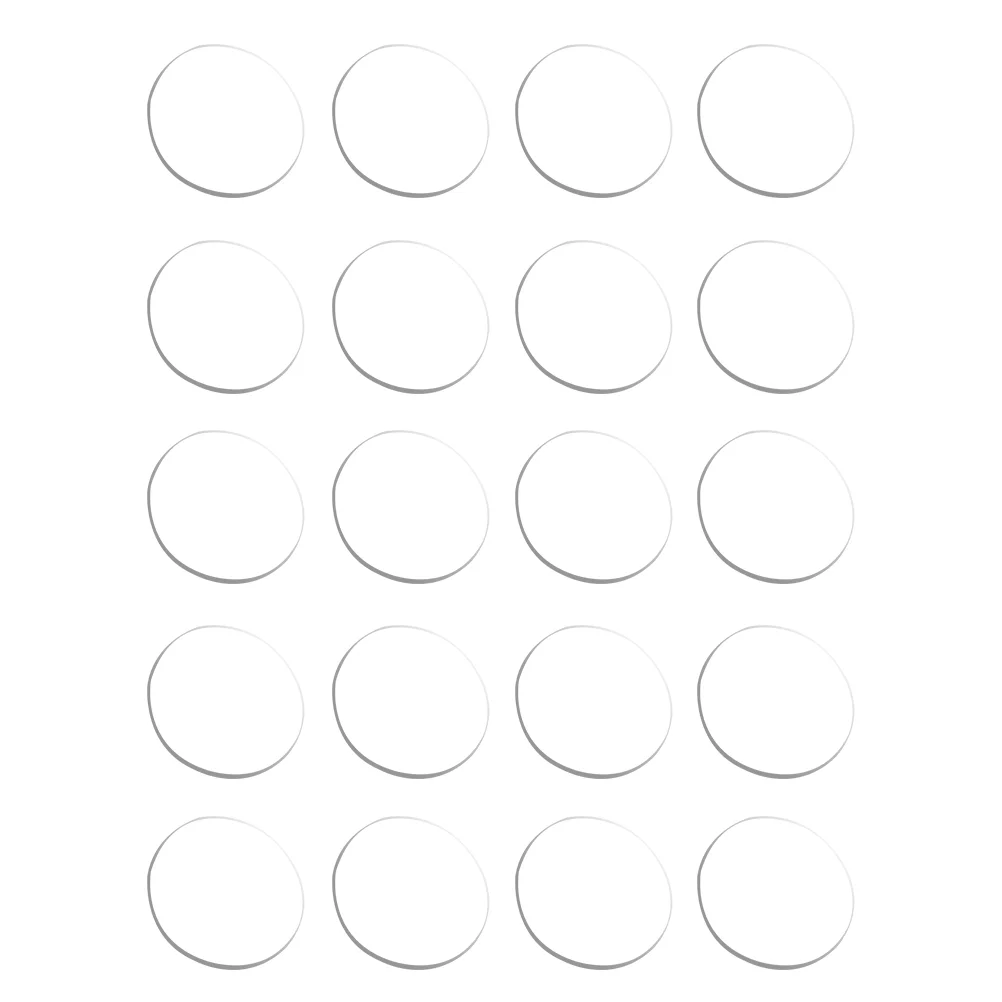 20 Pcs Cabinet Bumpers Glass Suction Cup Gasket Table Clear Round Desktop Countertop Spacer Pads