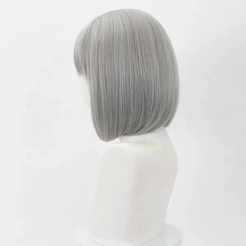 HAIRJOY Synthetic Hair Wig Delta Force Hackclaw Cospaly Wig Game Role-playing Cosplay Wig Grey Braided Hair Wig view 4