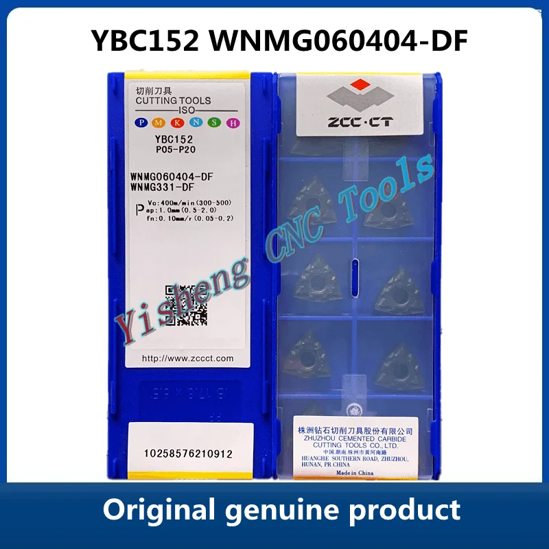 ZCC CT WNMG060404-DF WNMG060408-DF YBC251 YBM251 YBD052 Pisau CNC Melingkar Luar Berbentuk Persik Asli