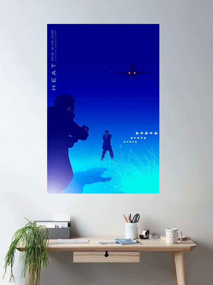Heat Movie Art Print Canvas Poster, Living Room Decor, Home Wall Picture