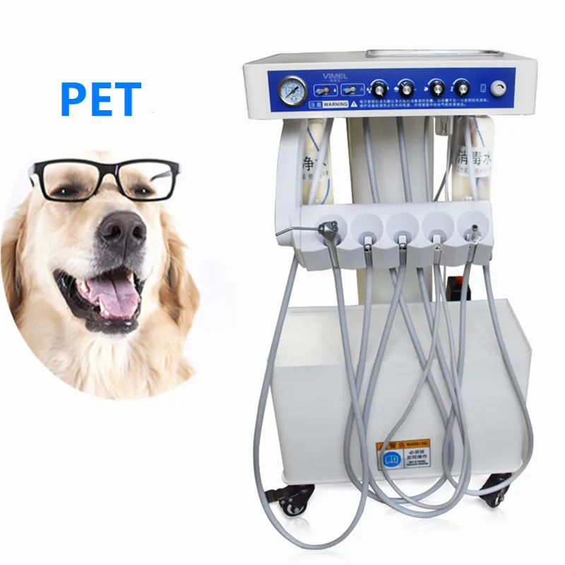 Pet Dental Workbench Dental Mobile Table Dental Turbine Unit Equipment