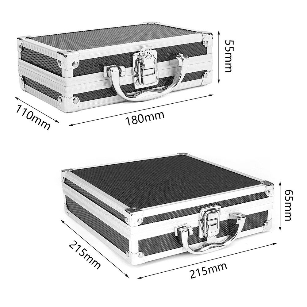 Caja de Herramientas de aleación de aluminio, estuche de almacenamiento portátil, organizador de equipaje de viaje, caja de seguridad